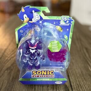 Sonic Mephiles the Dark with Purple Mist Crystal 35th Anniversary Figure New